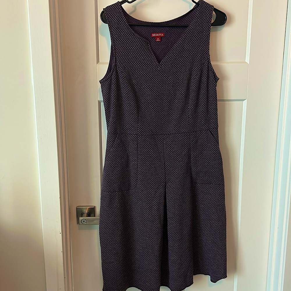 90s purple small checkered dress